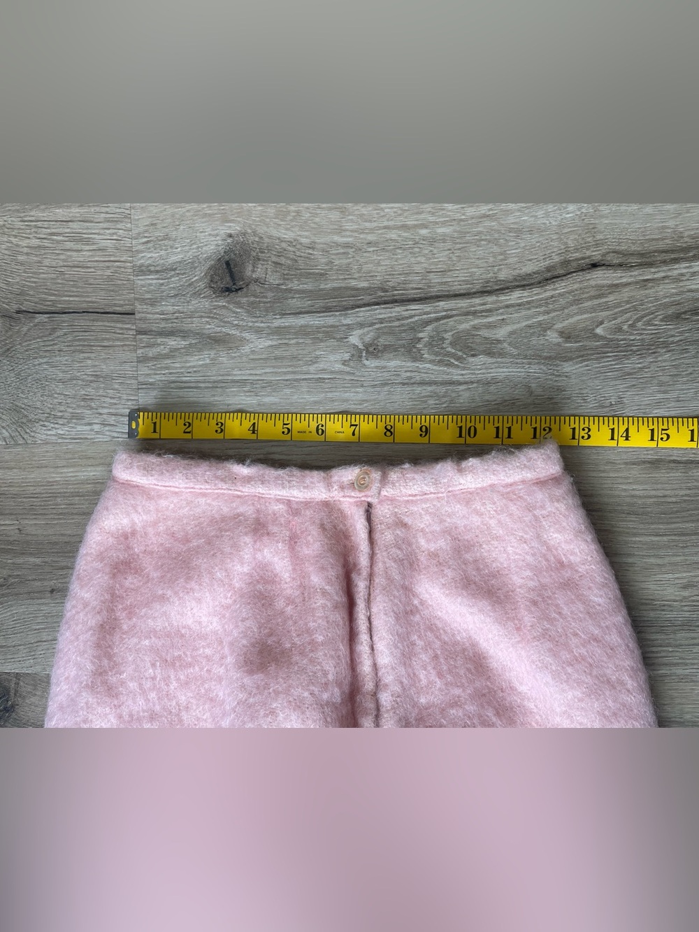 Vintage 1960s Bobbie Brooks Pink Angora Wool Skirt Suit Set USA Women's 2 Pc - Picture 8 of 12